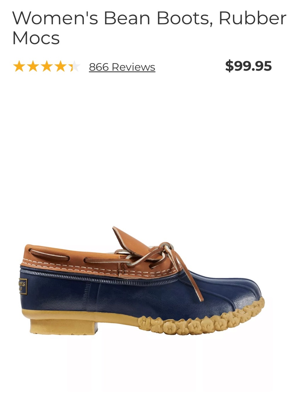 L.L. Bean | Rubber Mocs Boot - Picture 4 of 5